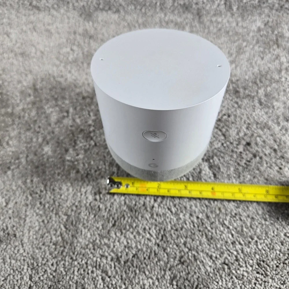 Google Home Smart Speaker White Slate Gray Minimalist Voice Assistant One Size